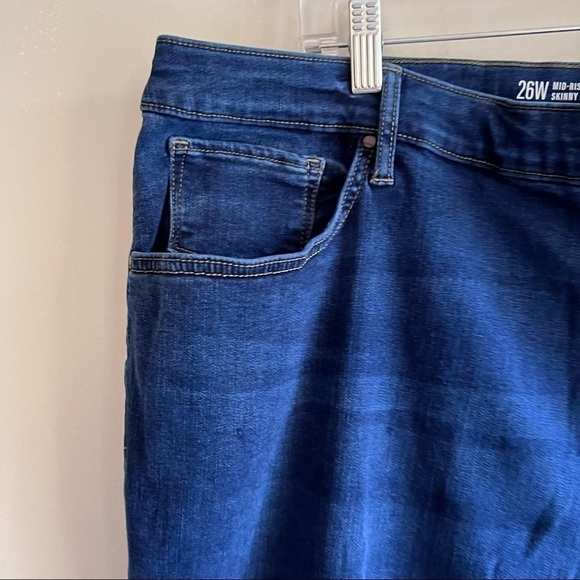 ana New Approach mid rise ankle skinny fitted hip thigh super soft stretch 26w - Picture 5 of 10